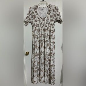 Baltic Born White Floral Maxi Dress